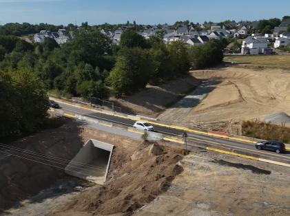 Création du passage sous la voie de contournement au sud de Châteaugiron