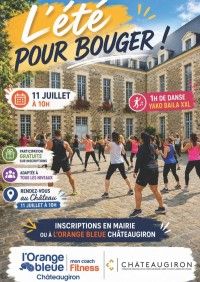 Affiche 11 juillet orange bleue