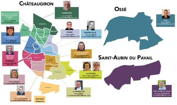 Carte des référents par secteur DEF